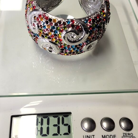 Multicolored Cuff Bangle Bracelet - Picture 13 of 16